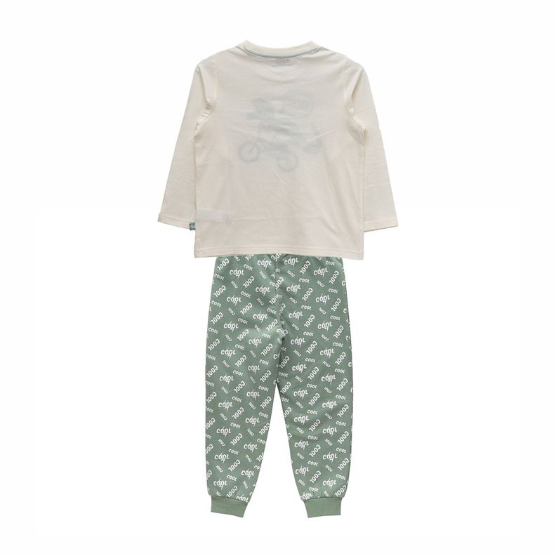 Pijamas Niño Bubblegummers Burgos Verde-1