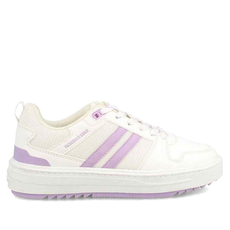 ZAPATILLA MUJER NORTH STAR GRAF BLANCO LILA-4