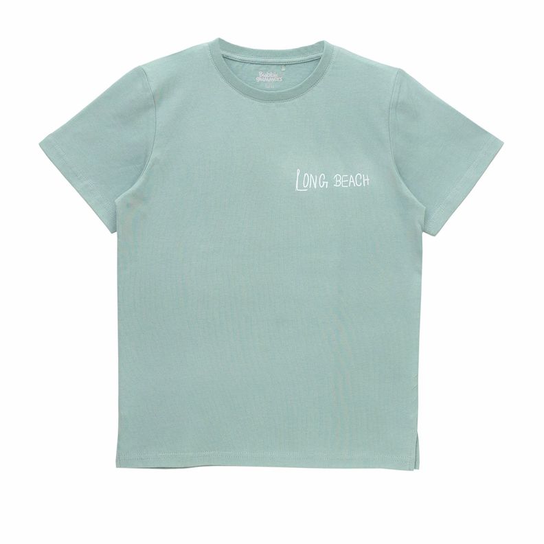 Polera Manga Corta Niño Bubblegummers Pepper Celeste Teens-1