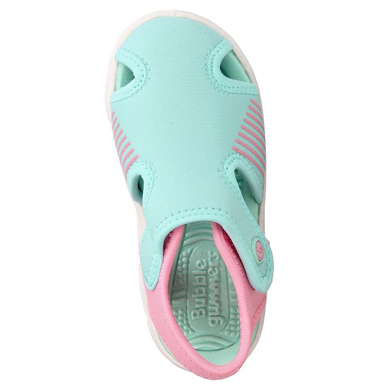 Sandalia  Niño Bubblegummers Bentley Celeste-Rosado-5