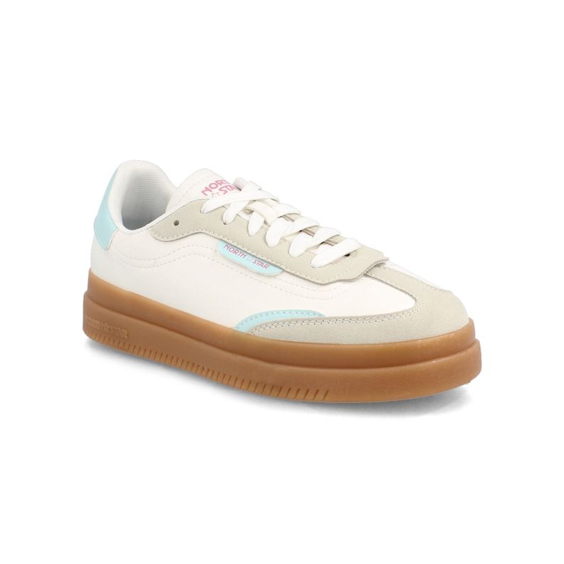 Zapatilla Mujer North Star Striker Elev8 Blanco-Celeste-1