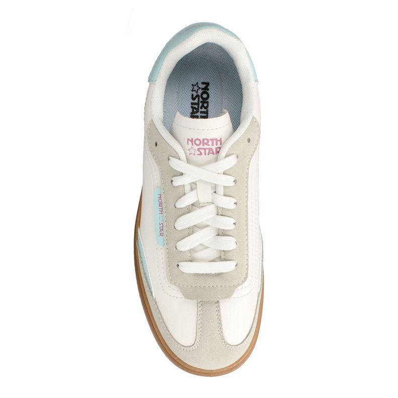 Zapatilla Mujer North Star Striker Elev8 Blanco-Celeste-3