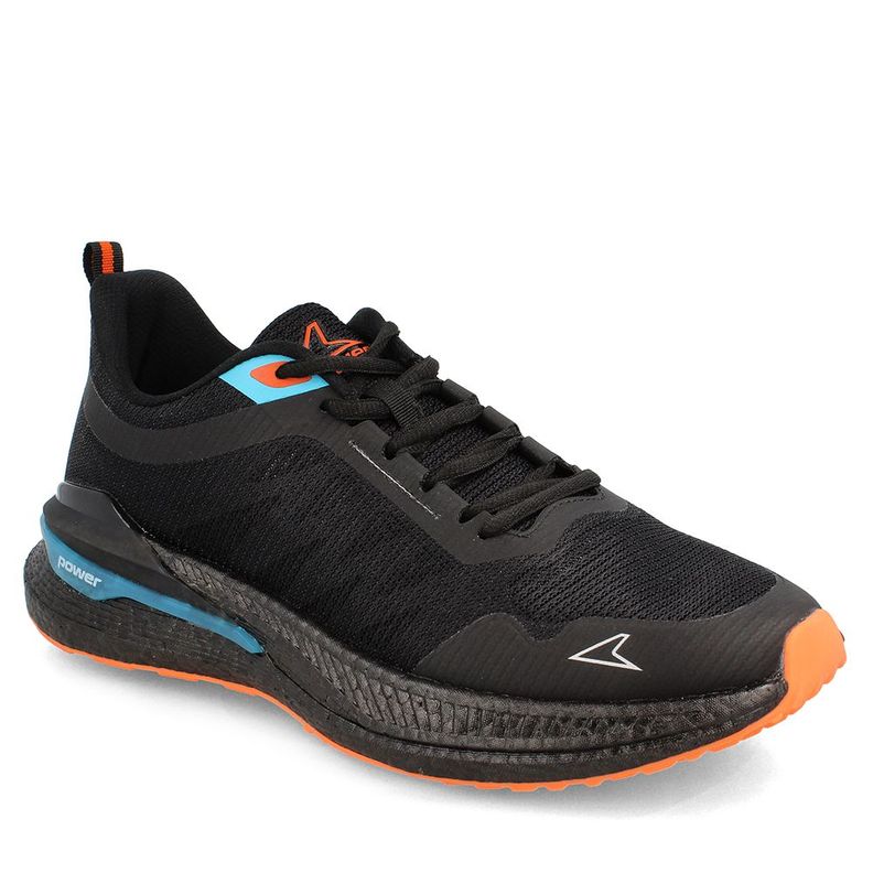 Zapatilla Hombre Power Kissen Negro-Azul-0