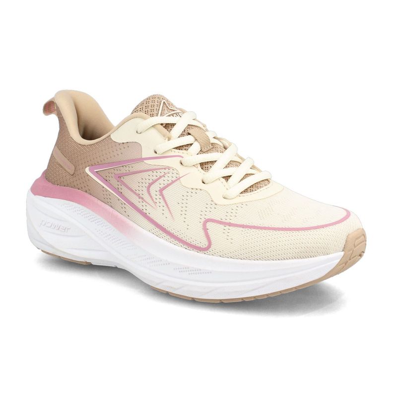 Zapatilla Mujer Power Libra Osaka Beige-Rosado-1