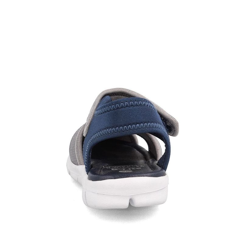 Sandalia  Niño Bubblegummers Bentley Gris-Azul-2