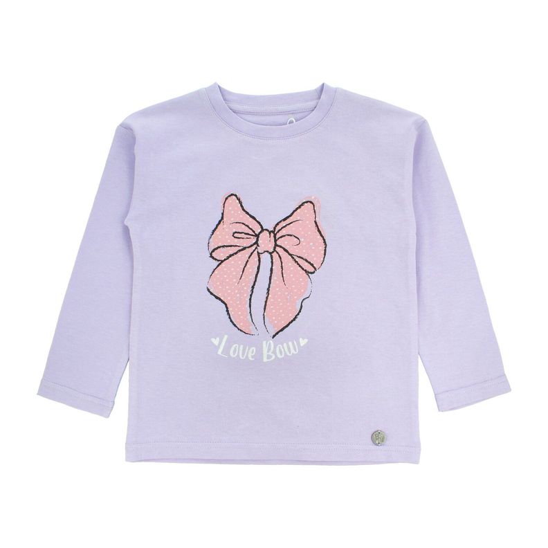 Poleras Manga Larga Niña Bubblegummers Guinea Lila-0