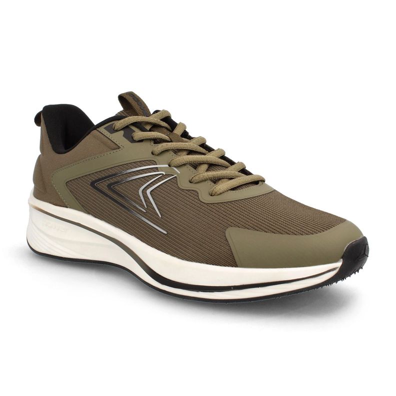 Zapatilla Hombre Power Swift Verde Militar-1