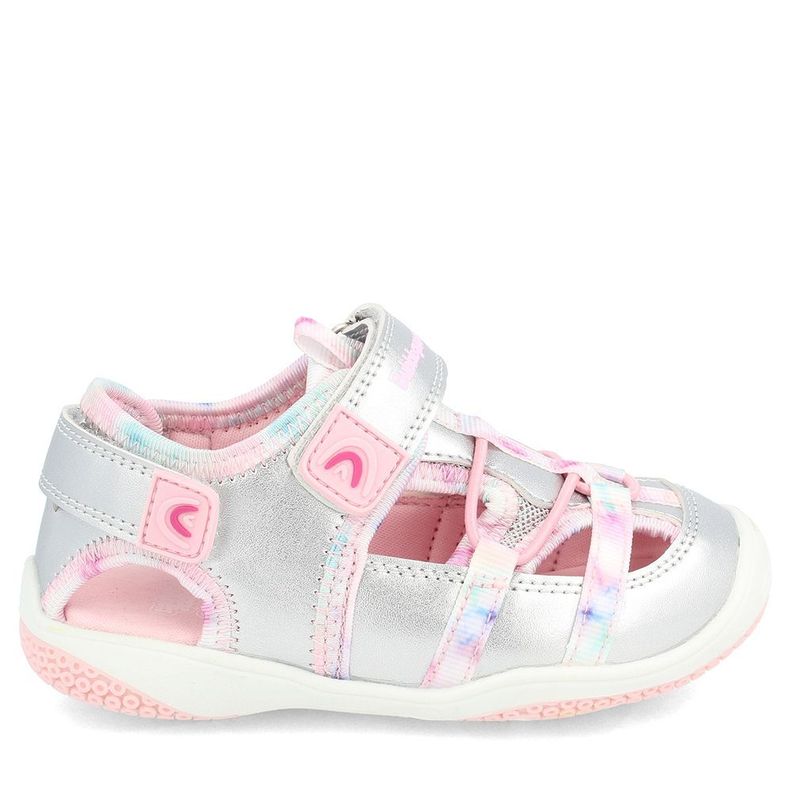 SANDALIA NIÑA BUBBLEGUMMERS CANCUN PLATEADO 22 - 25-4