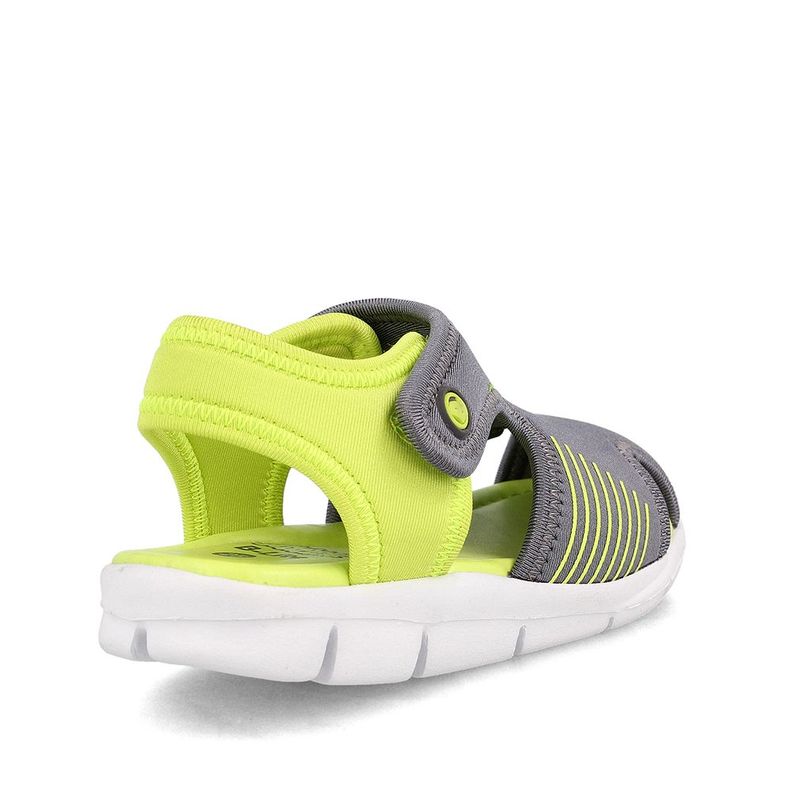 Sandalia  Niño Bubblegummers Bentley Gris-Amarillo-3
