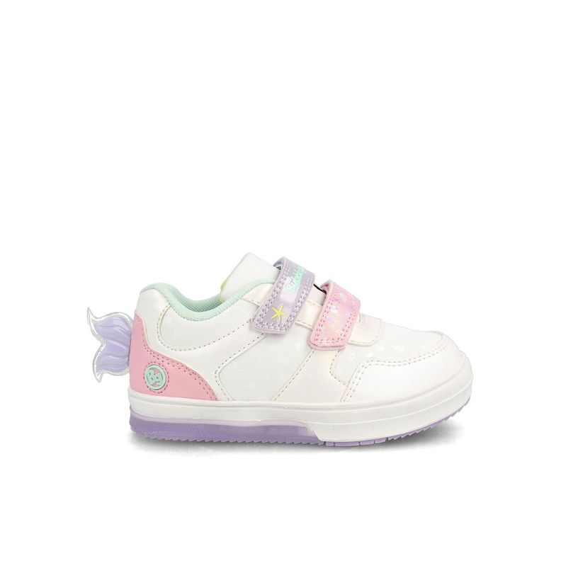 Zapatilla Niña Bubblegummers Neon Blanco-Lila-0