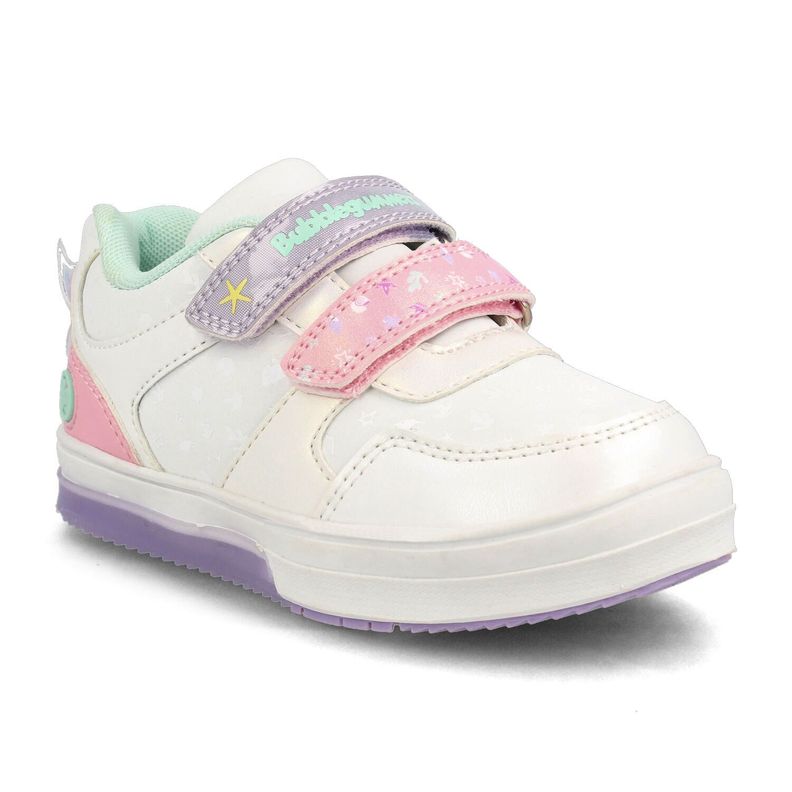 Zapatilla Niña Bubblegummers Neon Blanco-Lila-1