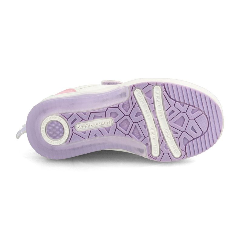 Zapatilla Niña Bubblegummers Neon Blanco-Lila-4