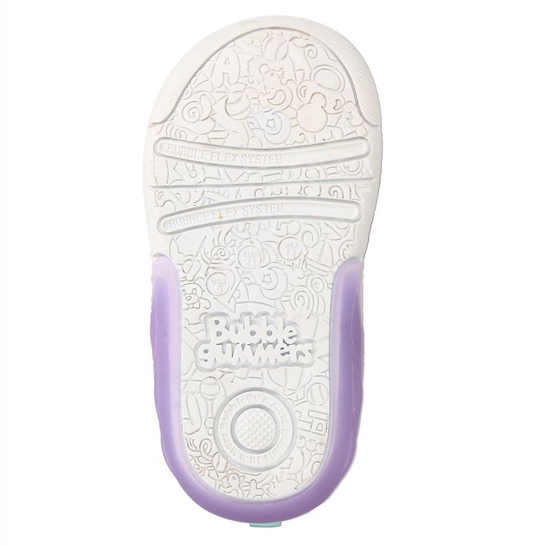 Zapatilla Niña Bubblegummers Luces Tokio Blanco-Rosado-6