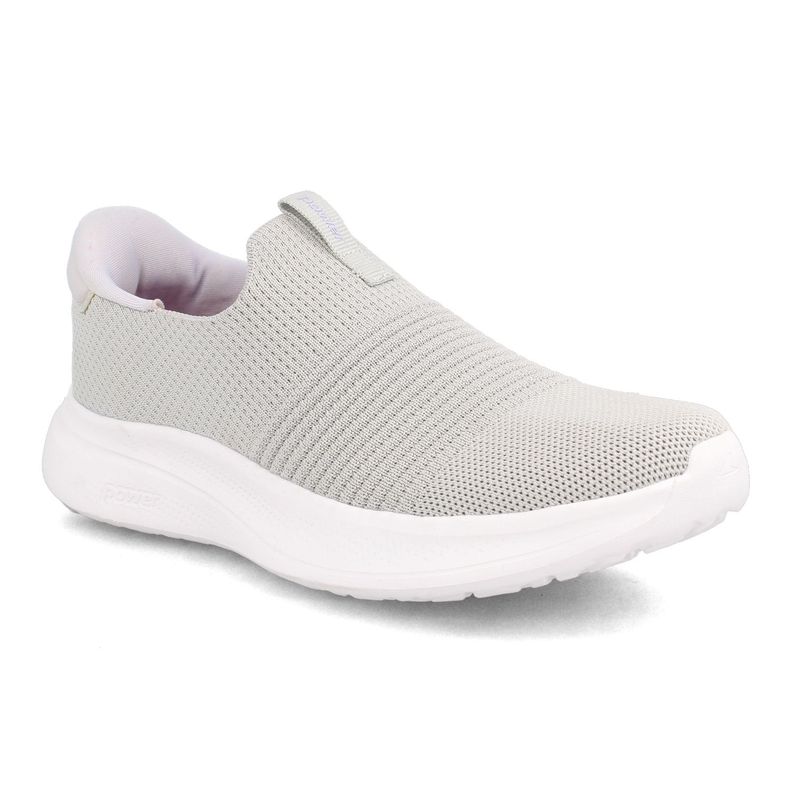 Zapatilla Mujer Power N-Walk Akari Easyslide Gris-Morado-1