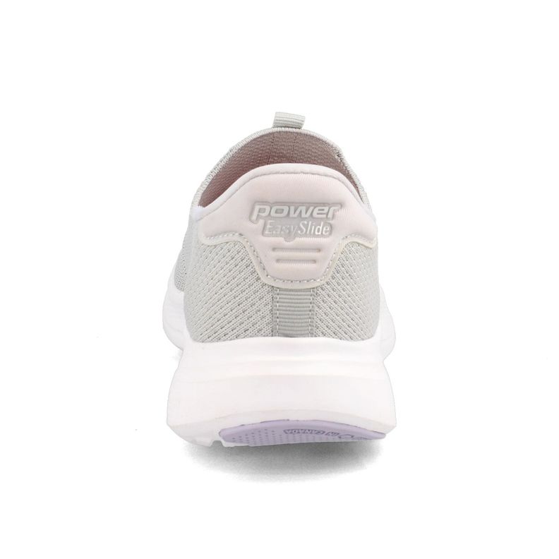 Zapatilla Mujer Power N-Walk Akari Easyslide Gris-Morado-2
