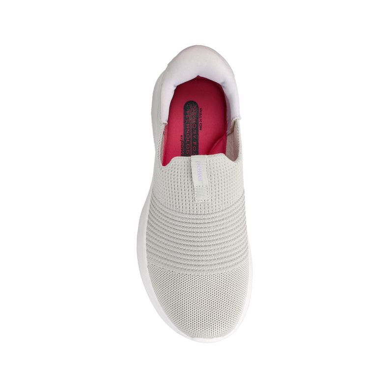 Zapatilla Mujer Power N-Walk Akari Easyslide Gris-Morado-3
