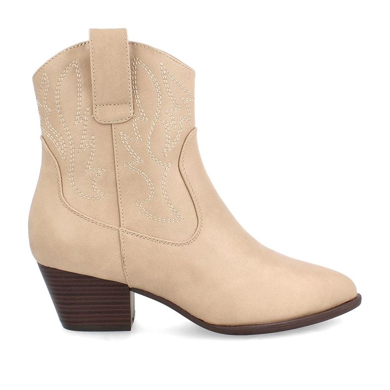 Botín Mujer Bata Cowie Blanco-4