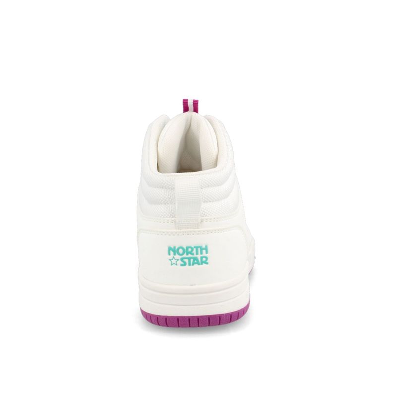 Zapatilla Niña North Star Hem Blanco-Lila-2