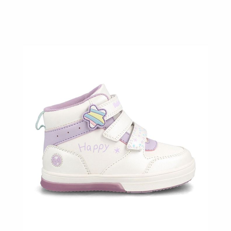 Botin Nina Bubblegummers Neon Blanco