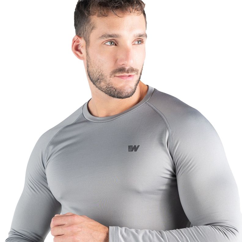 Primera Capa Hombre Weinbrenner First Layer Warm Top Gris-2