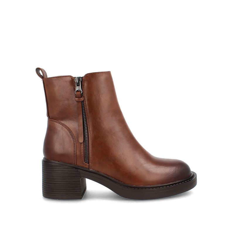 Botín Mujer Bata Angelic Camel-0