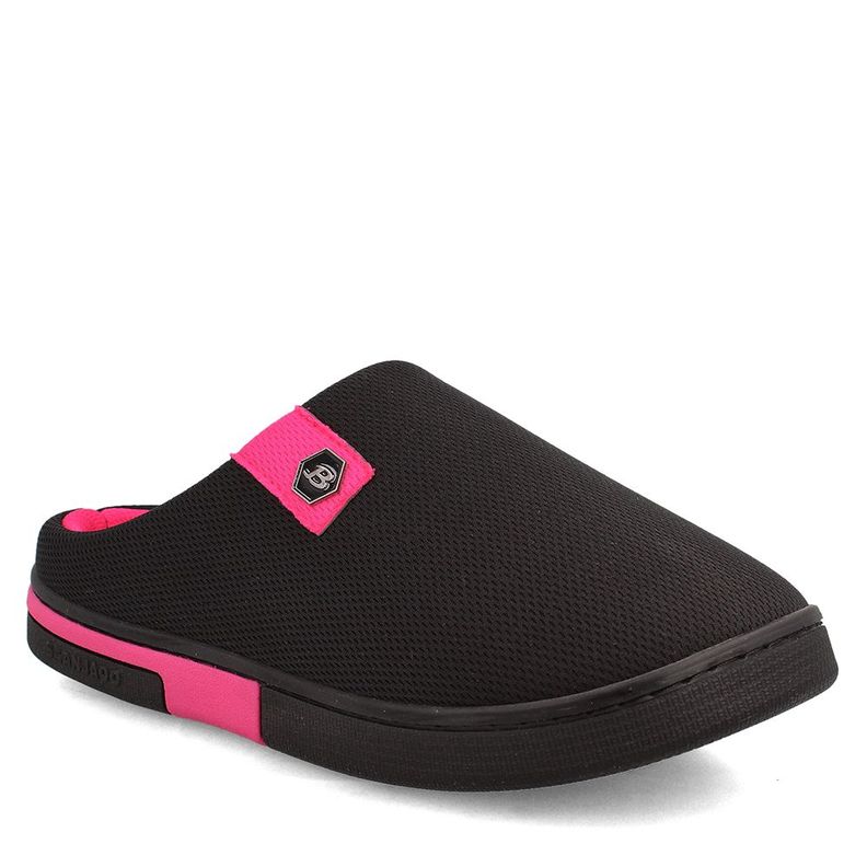 PANTUFLAS MUJER BATA INÉS NEGRO