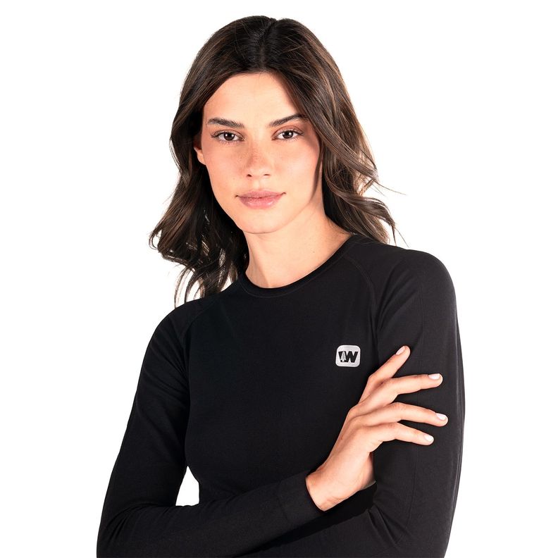 Primera Capa Mujer Weinbrenner First Layer Active Negro-2