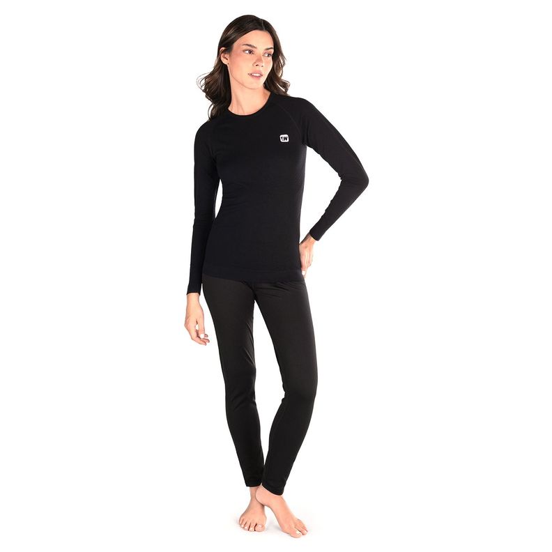 Primera Capa Mujer Weinbrenner First Layer Active Negro-3