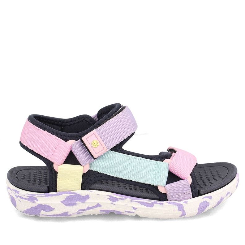 Sandalia  Niña Bubblegummers Hurley Lila-Rosado-4