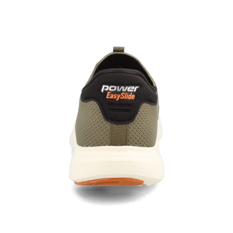 Zapatilla Hombre Power N-Walk Akari Easyslide Verde Oliva-Beige-2