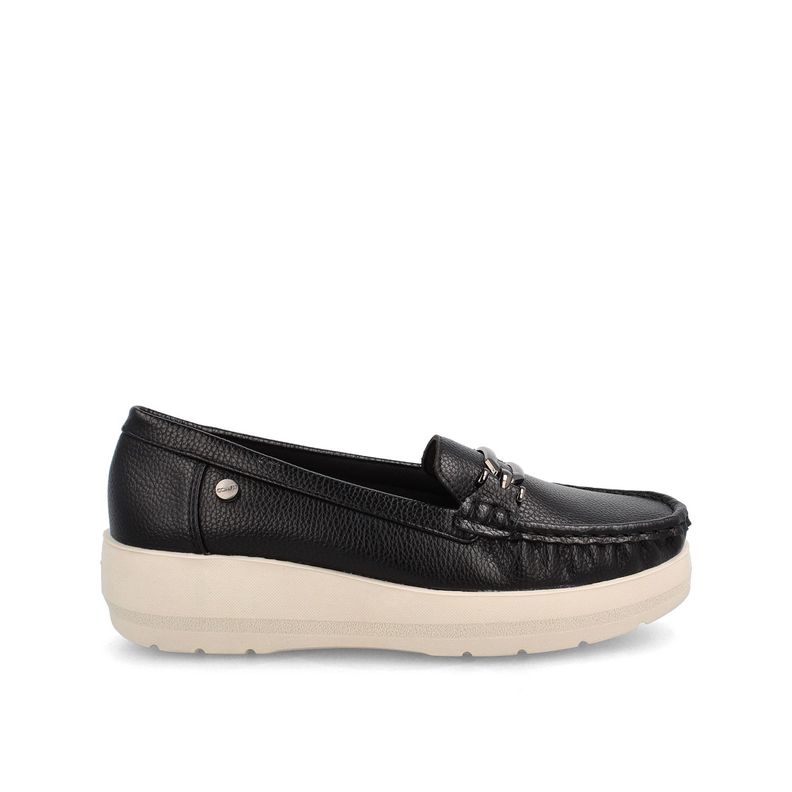 Mocasin Mujer Bata Comfit Mara Negro-1