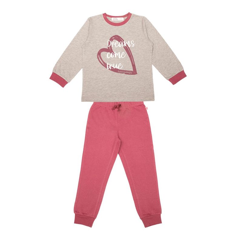 Pijama Niña Bubblegummers Alicia Coral-0
