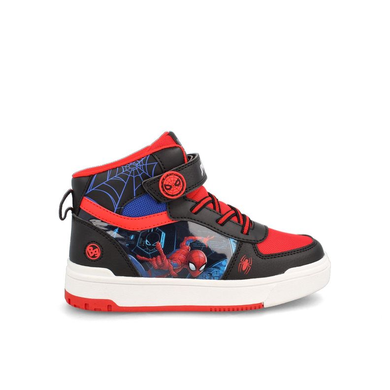Zapatilla Niño Bubblegummers Spiderman 6 Negro-Rojo-0