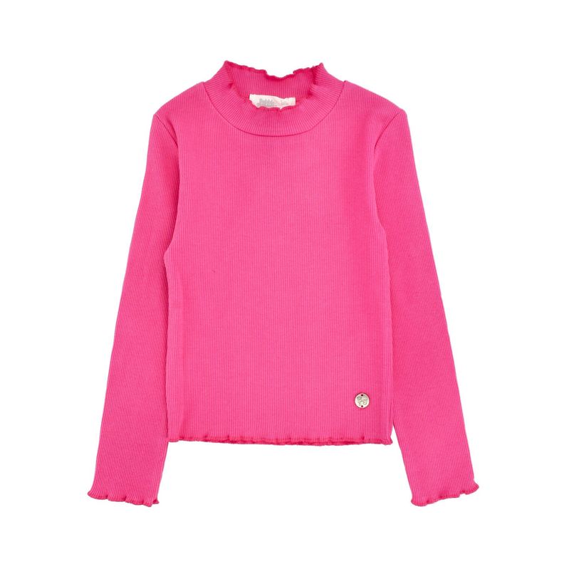 Poleras Manga Larga Niña Bubblegummers Sierra Fucsia-0