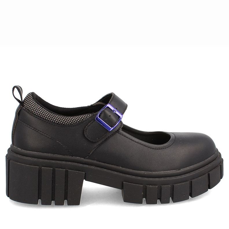 ZAPATO ESCOLAR BROCHE NIÑA TEENER CHUMY NEGRO