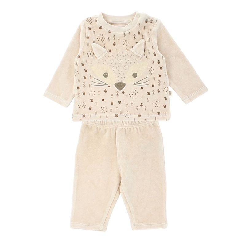 Conjunto De 2 Piezas Unisex Bubblegummers Agus Beige-0