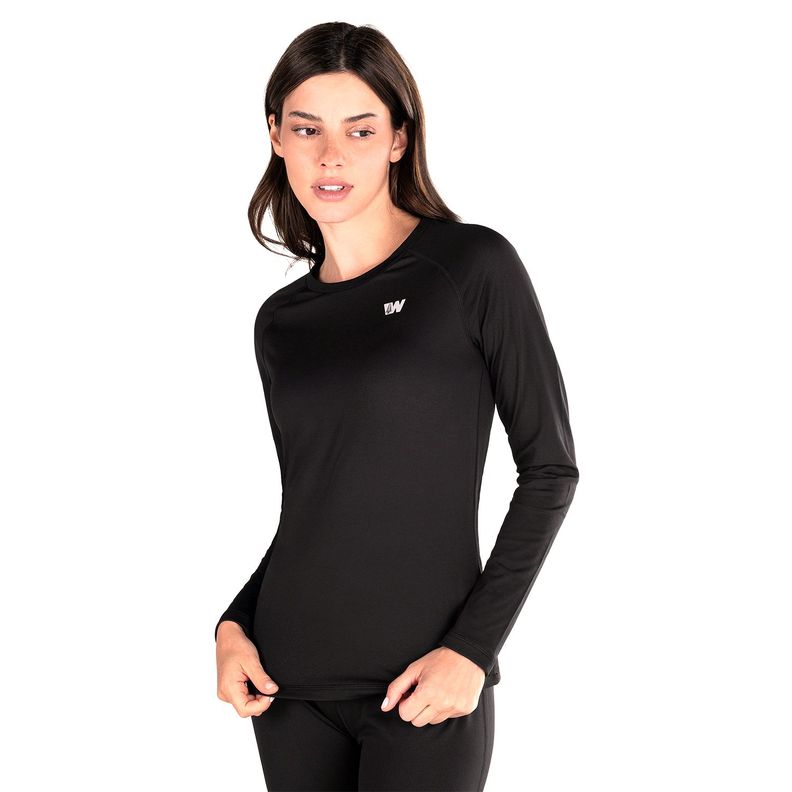Primera Capa Mujer Weinbrenner First Layer Warm Top Negro-0