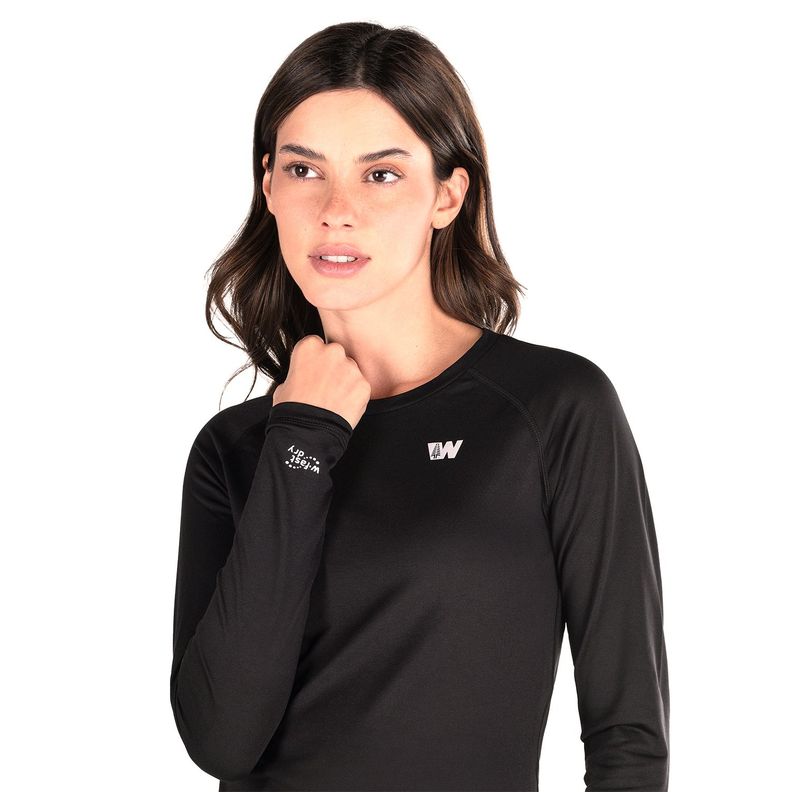 Primera Capa Mujer Weinbrenner First Layer Warm Top Negro-2