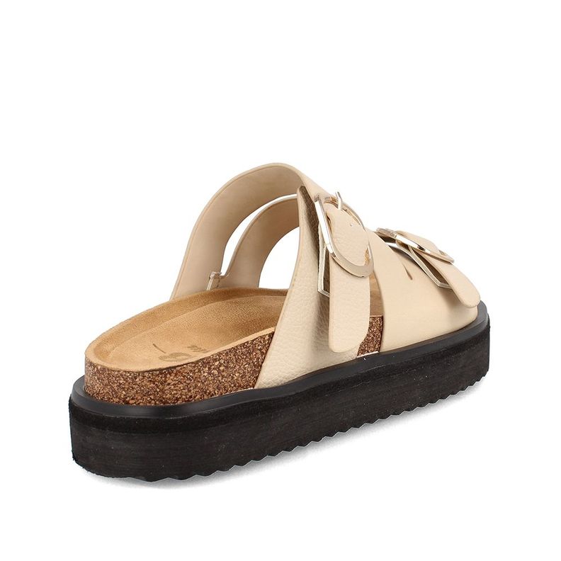 Sandalia Mujer Bata Trini Beige-3