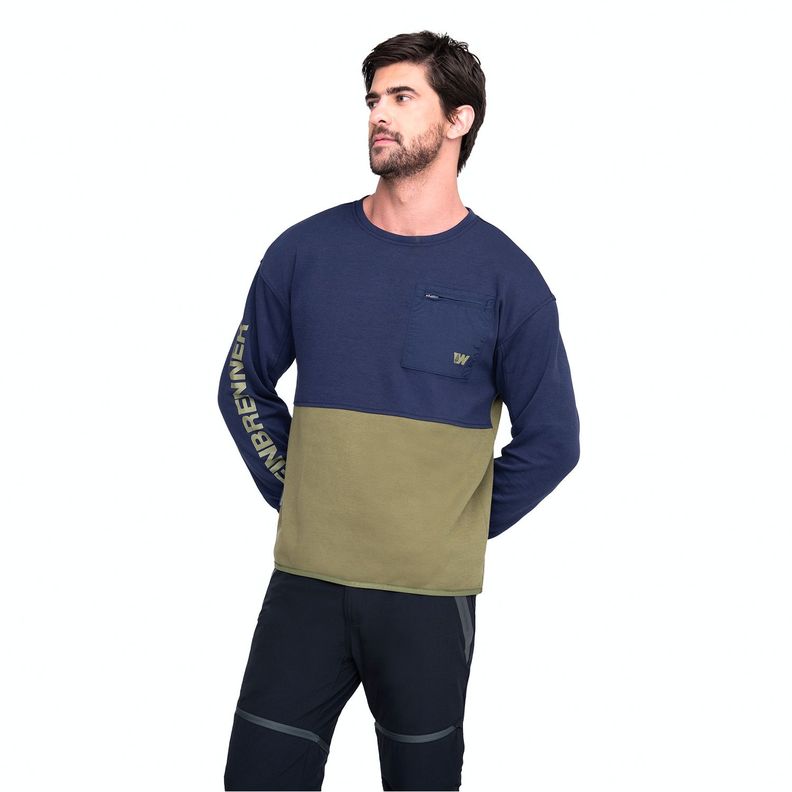 Polerón Hombre Weinbrenner Konda Azul Marino - Verde-0