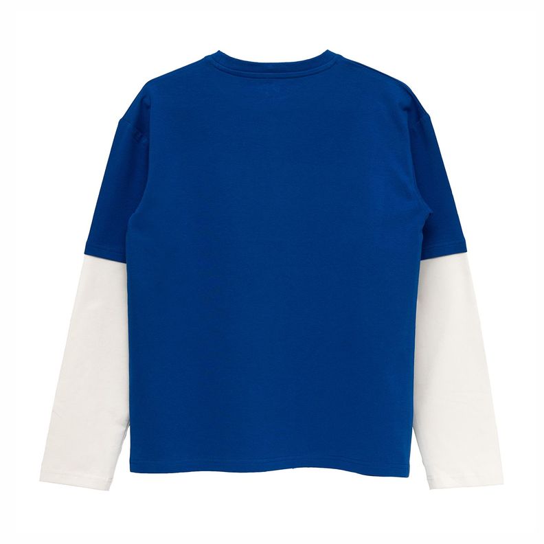 Poleras Manga Larga Niño Bubblegummers Tunez Azul-1