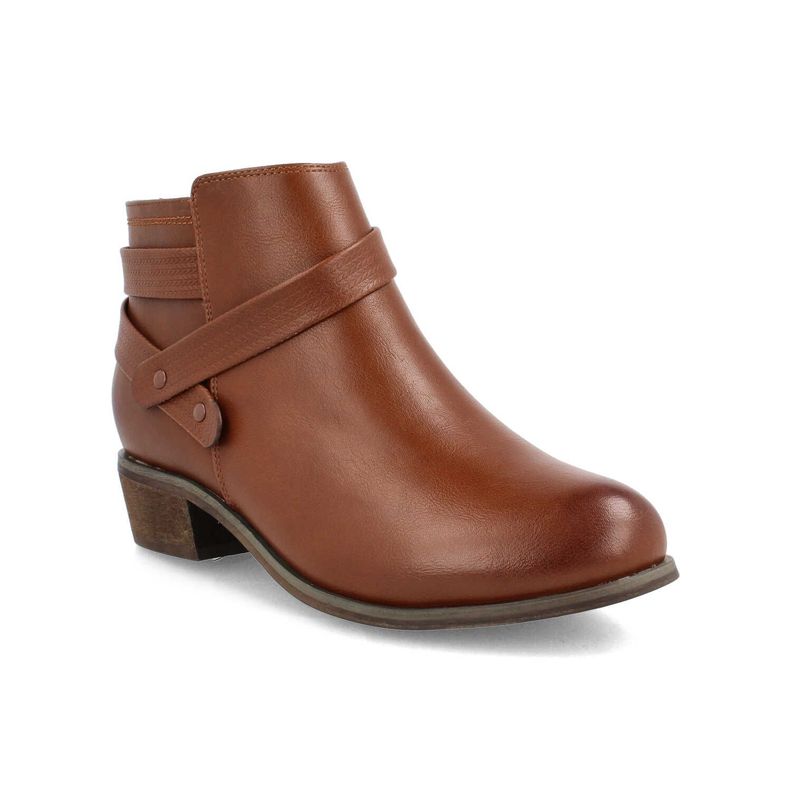 Botín Mujer Bata Canela Camel-3