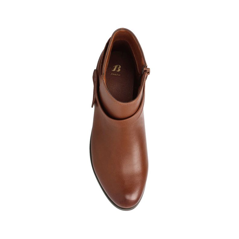 Botín Mujer Bata Canela Camel-6