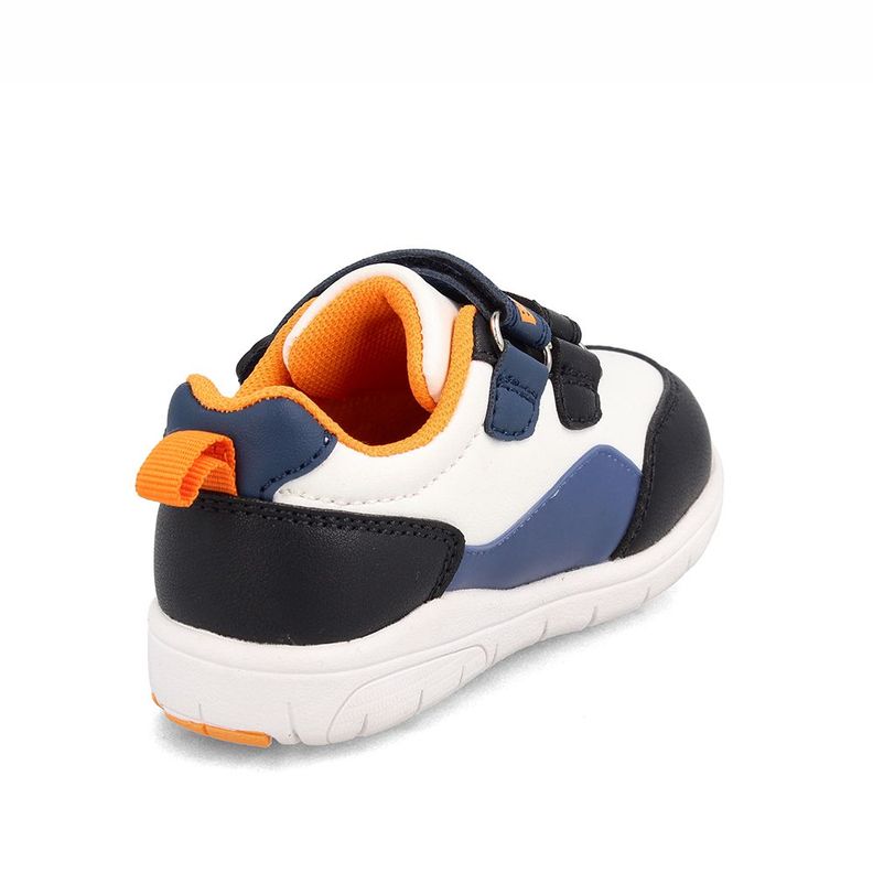 Zapatilla Niño Bubblegummers Soft Walker Negro-Azul-3
