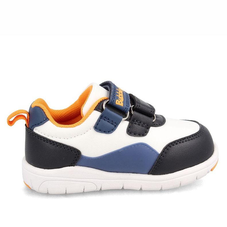Zapatilla Niño Bubblegummers Soft Walker Negro-Azul-4