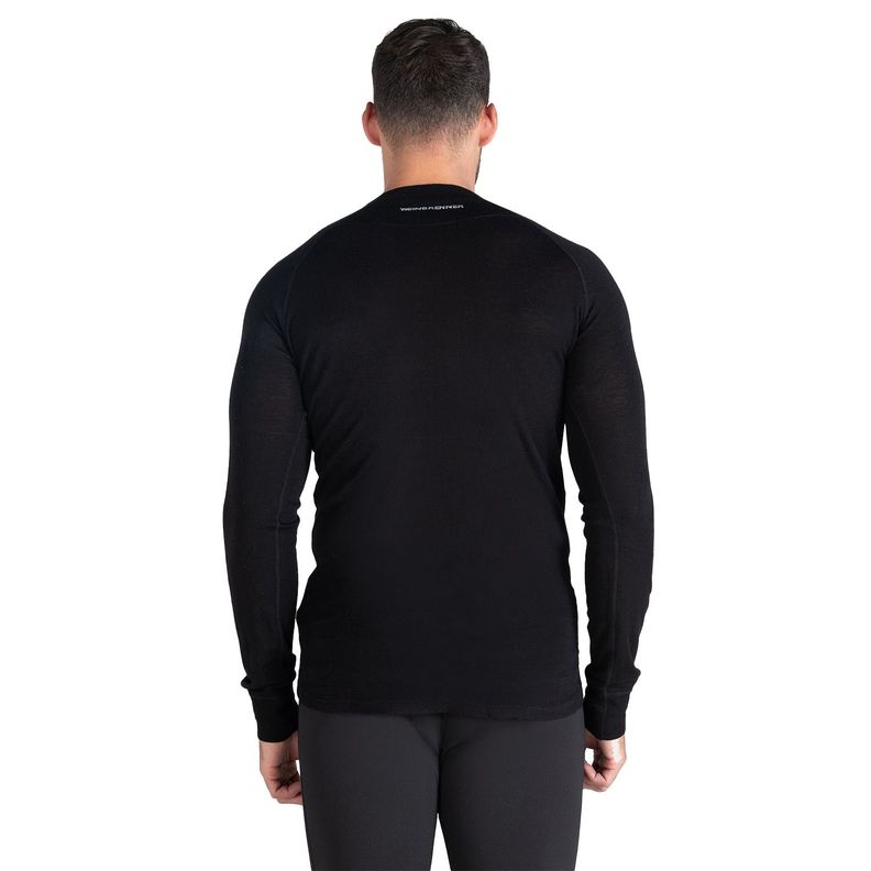 Primera Capa Hombre Weinbrenner First Layer Merino Negro-1