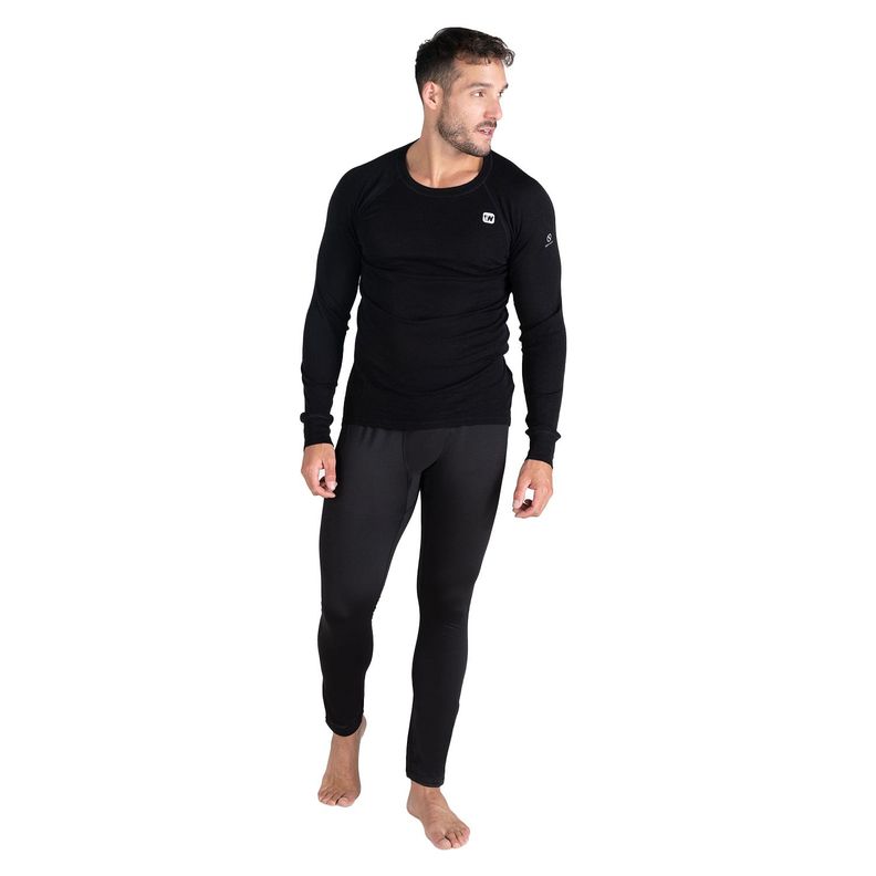 Primera Capa Hombre Weinbrenner First Layer Merino Negro-3