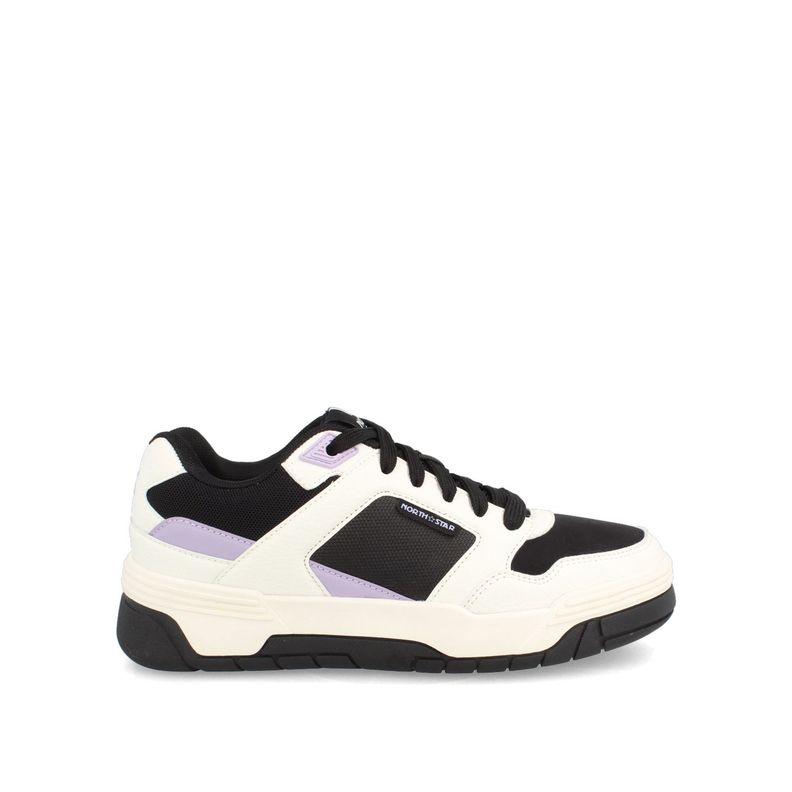Zapatilla Mujer North Star Skater Chunk Blanco-Negro-0