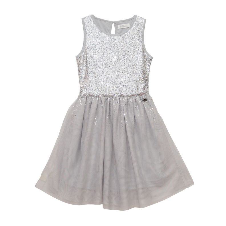 Vestido Niña Bubblegummers Antonella Gris-0
