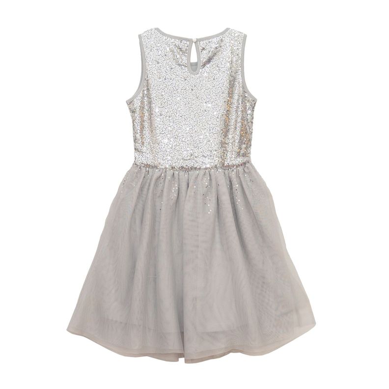 Vestido Niña Bubblegummers Antonella Gris-1
